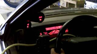 1989 Subaru XT-6 with EZ30 the digidash view