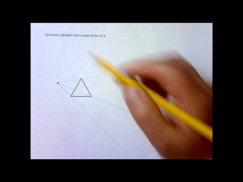 Video: Hvordan konstruerer man en udvidelse med en skalafaktor på 2?
