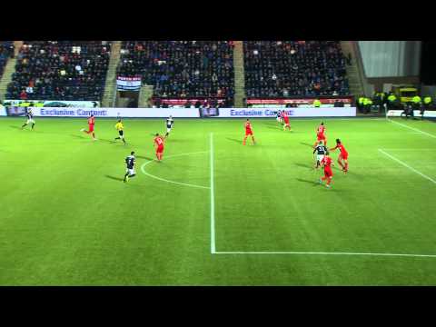 Roy Loy heads Falkirk level against Gers