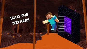 INTO THE NETHER!!!   Datapack Survival