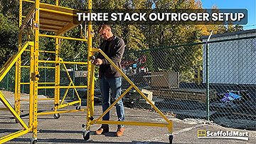 Three Stack Outrigger Setup - Multifunction Scaffolding/Bakers Scaffold