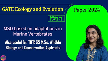 GATE Ecology and Evolution 2024 | Solved MCQ | Solving Questions with Gauri ma’am
