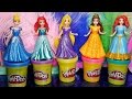Disney Princess Play Doh Magiclip Fashion Dresses Принцессы Дисней Создай Бальные платья