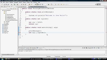 Java Tutorial: Working With Static Methods 1