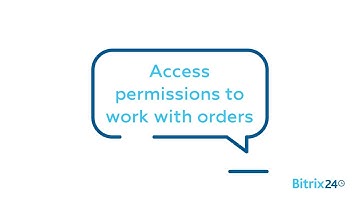 Access permissions to work with orders