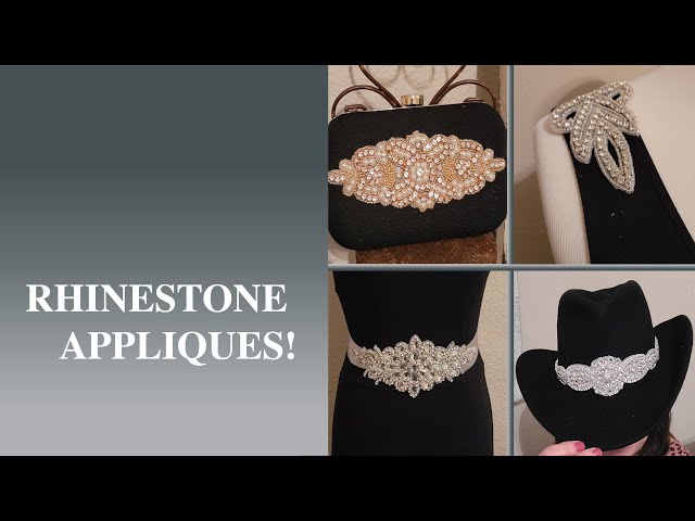 How to Sew a Rhinestone Applique Tutorial For Beginners - Melly Sews