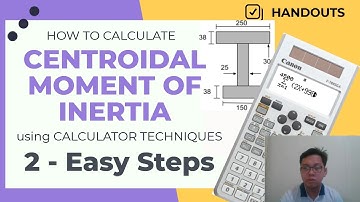 CANON F-789SGA Calculator Techniques #1 - Centroidal Moment of Inertia