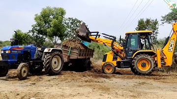 JCB Backhoe Loader vs Eicher 551 Tractor | Come to Village