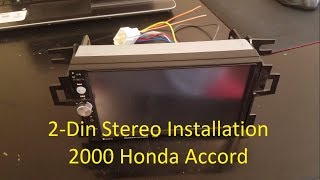 1998 – 2002 Honda Accord 2Din Stereo Installment DIY