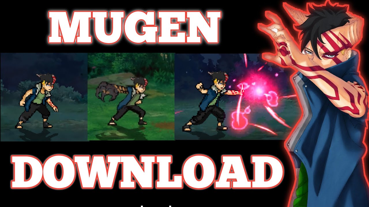 Kawaki e Kashin koji vs Boruto Uzumaki - Mugen (Gameplay PT-BR)