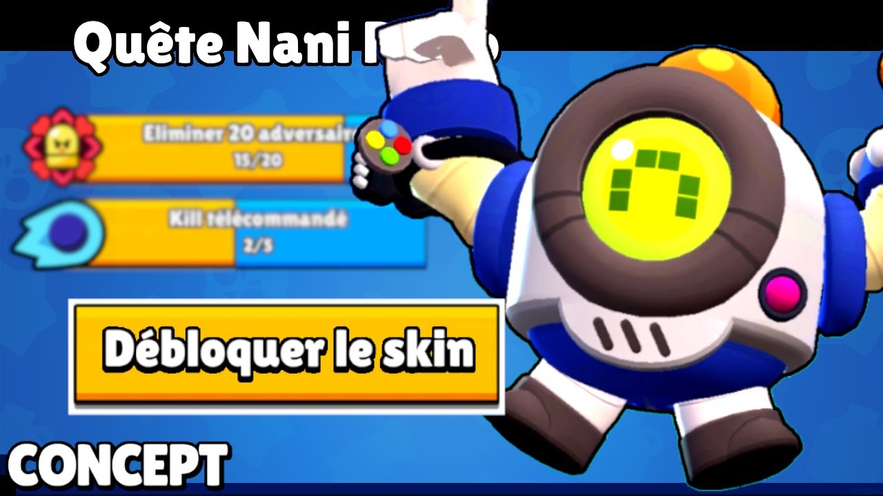 Nouveau Skin De Nani Debloque Apres Cette Quete De Nani Retro Sur Brawl Stars Youtube - video brawl star bo axaeltv