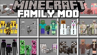 Minecraft BABY FAMILY MOBS MOD / HELP BABY MOBS FIND THE PARENTS IN MONSTER SCHOOL!! Minecraft Mods