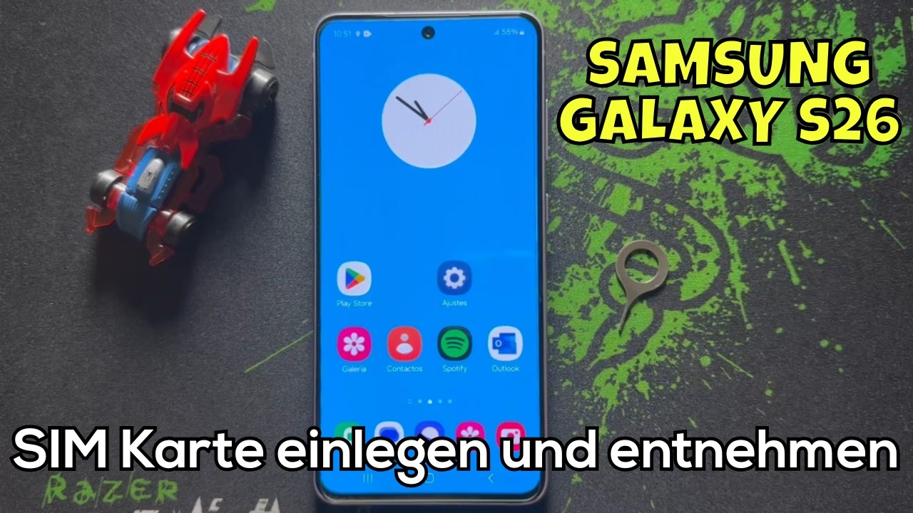 Samsung Galaxy S26 SIM Karte einlegen und entnehmen