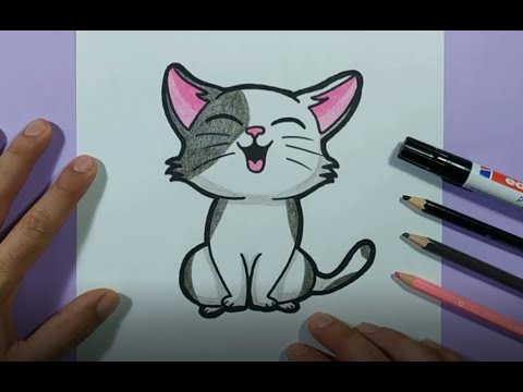 Como dibujar un gato paso a paso 43 | How to draw a cat 43 - YouTube