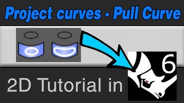 Industrial Design : Rhino 2D Tutorial : Pull curve - Project curves