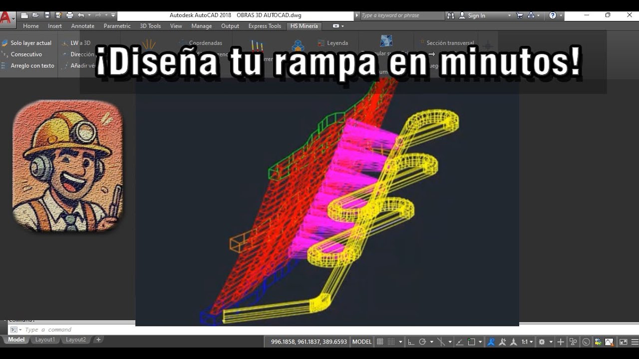 AutoCAD aplicado a minería: Mi Flujo de Trabajo para Obras de Preparación