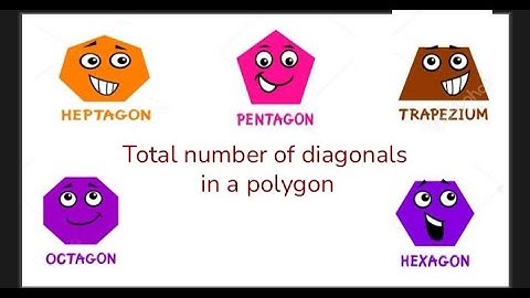 Total number of diagonals in a polygon.