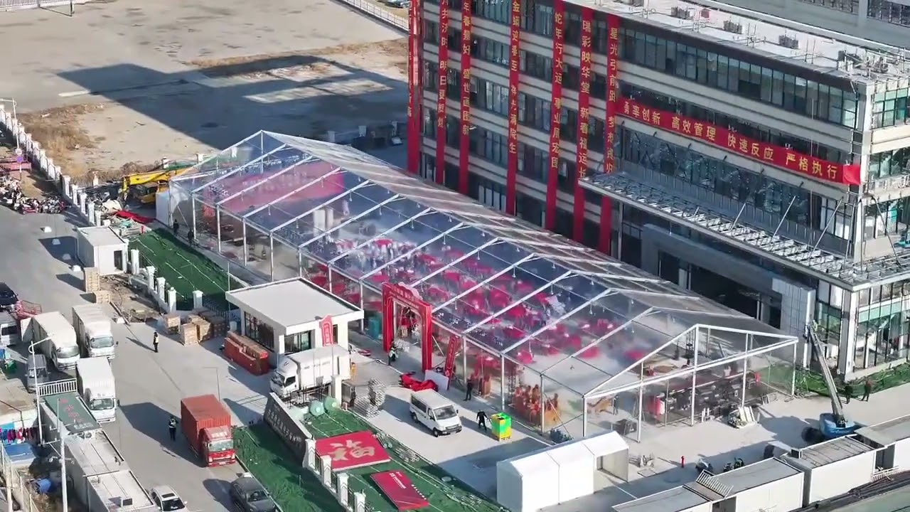 Transparent Aluminum Alloy Industrial Tent Manufacturer Warehouse Tent for Storage