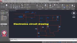 AutoCAD Electrical Tutorial Drawing Class 05 Electronics circuit drawing using autocad ele