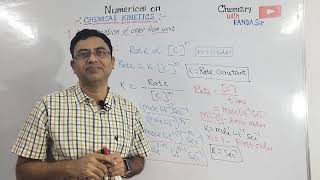 Numerical on Chemical Kinetics | Order | Half-life | Arrhenius Equation |Unit| Class 12 |Panda Sir