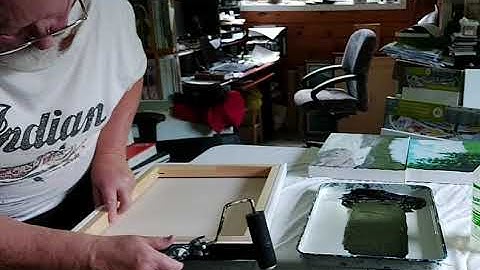 Easy way to paint gallery wrapped canvas edges