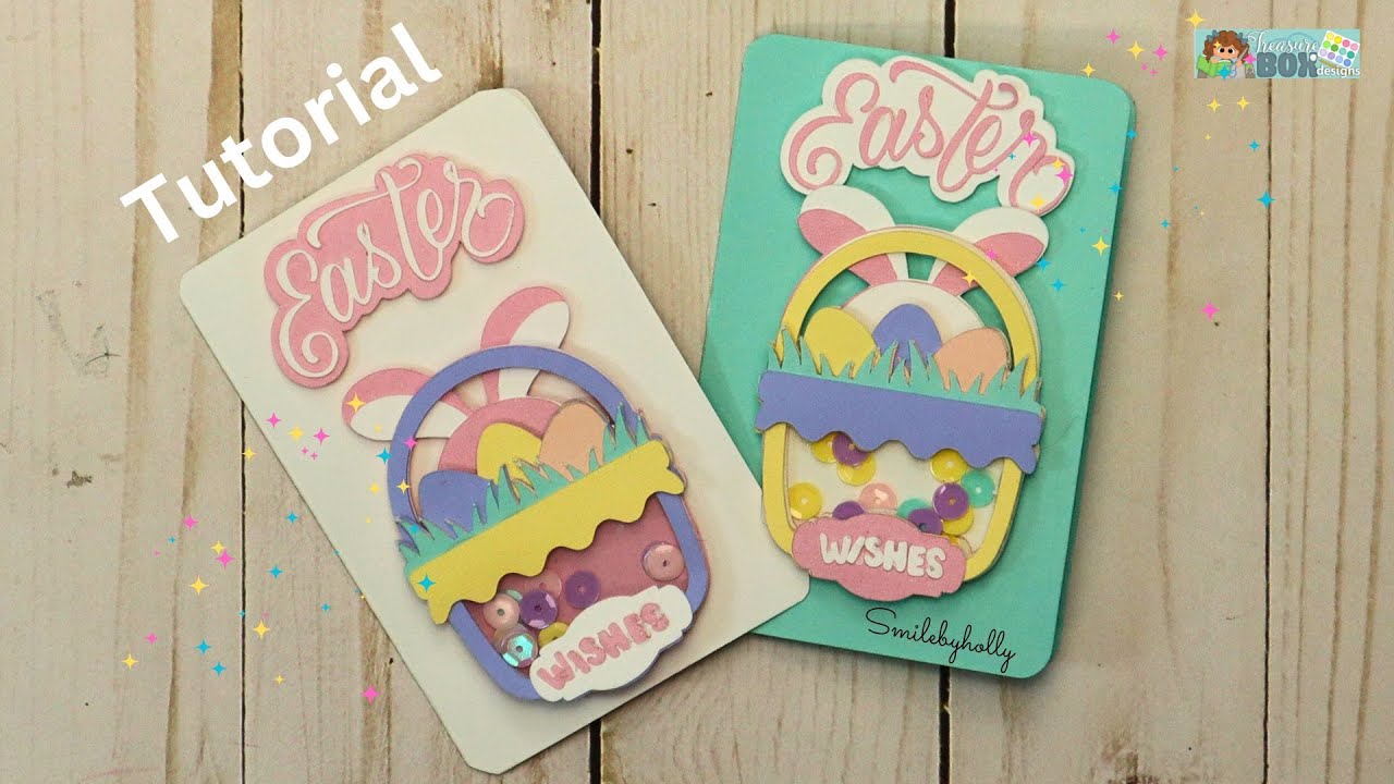 Learn How to Make an EASY Easter Basket Shaker Card - YouTube
