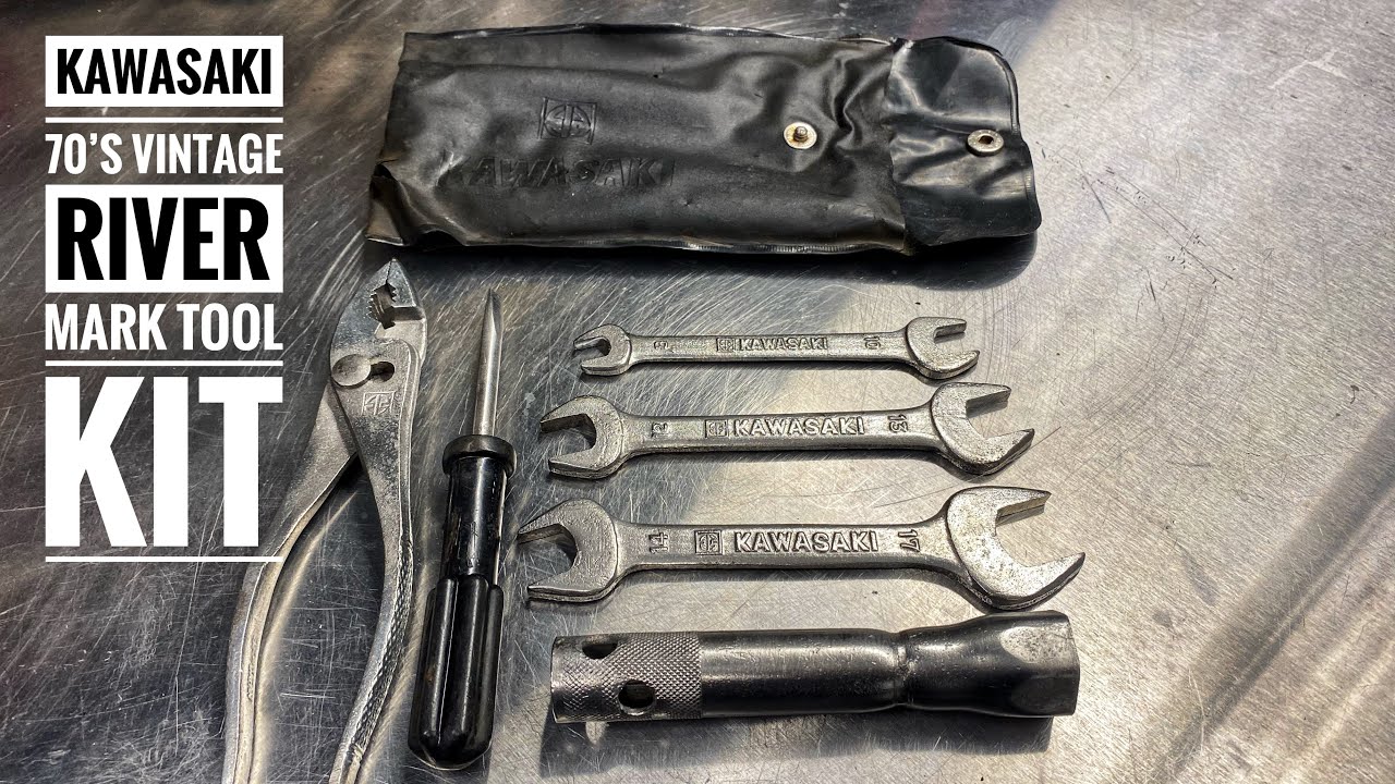 Vintage River Mark Kawasaki tool kit refurbishment - YouTube