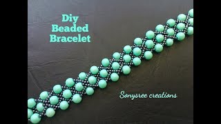 Datos Gorgeous Beaded Bracelet ( Two Needle Method) 💦 Guía