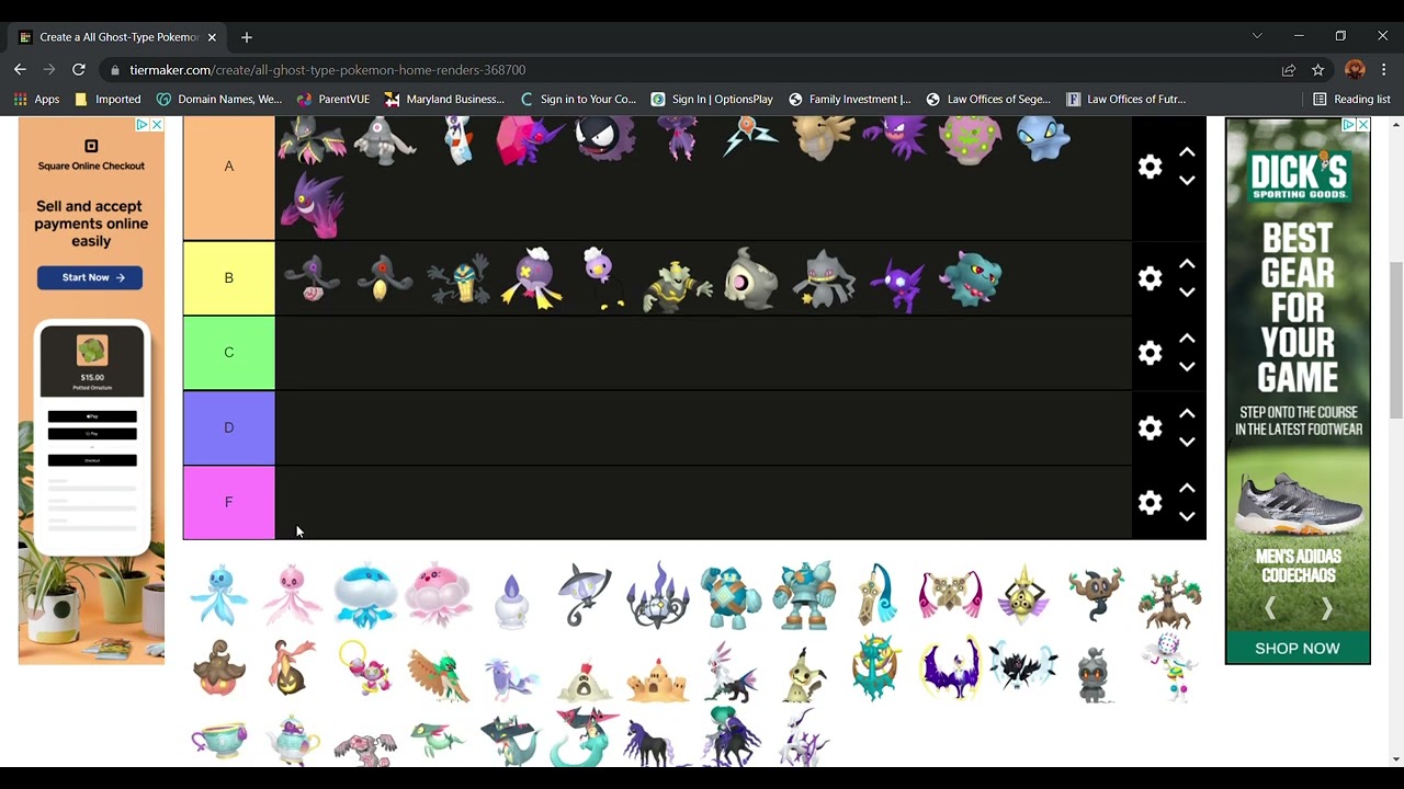 Pokemon ghost type tier list