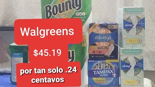 #WALGREENS $45.19 por tan solo 24 centavos todo esto 💃🏻💃🏻💃🏻💃🏻💃🏻😘