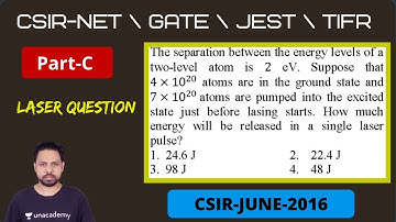 2016 June CSIR-NET | Part-C | laser | Q.NO 72 | POTENTIAL G