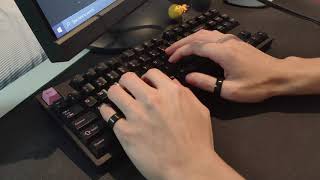 KBD8X MKII with Cherry MX Browns on POM Sound Test