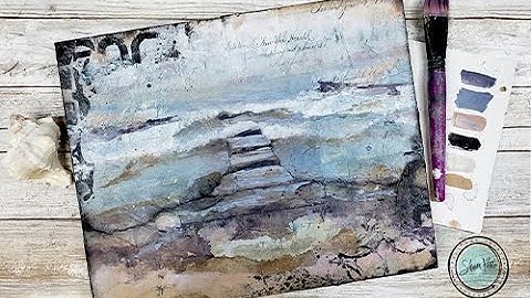 Finding inspiration part 3 Lake inspired mixed media