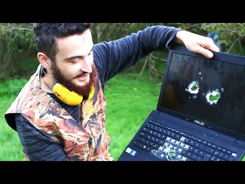 POMPALI TÜFEKLE LAPTOP PARÇALAMA - Shotgun vs Laptop