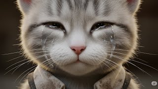 Kiko the Kitten: Sadness After the War 🐱😔 #cat #catstory #catsadstory #catvideos #cats  #catlovers