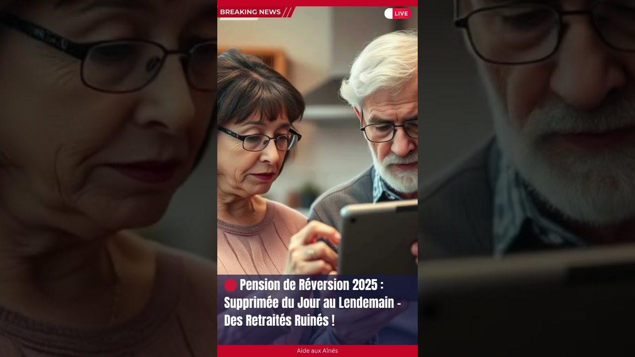 🔴 Pension de Réversion 2025 : Supprimée du Jour au Lendemain – Des Retraités Ruinés !