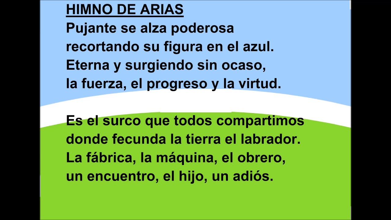 HIMNO DE ARIAS YouTube