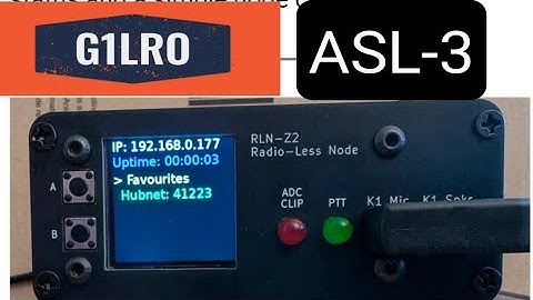 G1LRO - New Allstar Screen & Radioless Node (RLN-Z2)