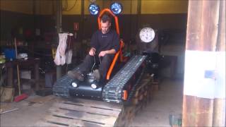 Home made tracked vehicle Finished and driving