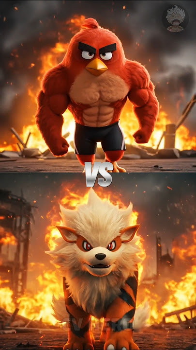 Muscle Angry Bird vs Charizard, Blastoise, Venusaur, Arcanine, Infernape, Entei, Raikou, Suicune