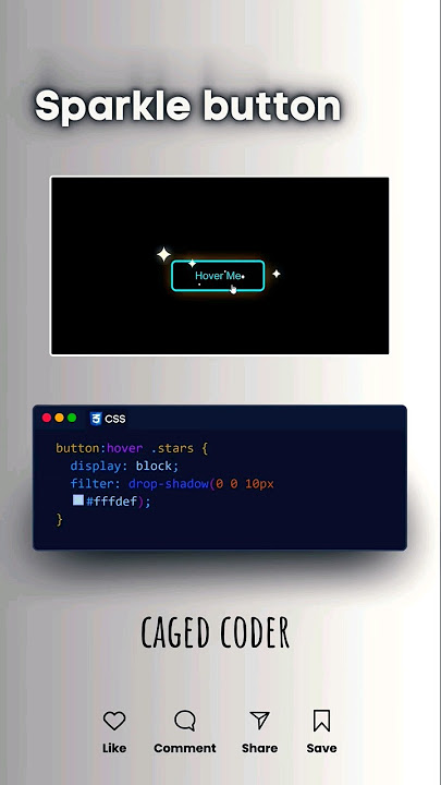 sparkle button using css #webdevelopment #html #css #htmlcss #webdesign #tutorials