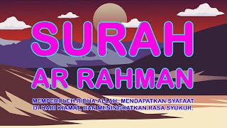 SURAT AR RAHMAN NONSTOP TANPA IKLAN | LATIN DAN TERJEMAHAN