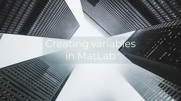 How to create variables and computer basic functions in matlab.