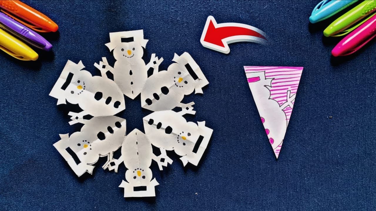 Paper Snowflakes #2- Easy Paper Snowflakes How to make Snowflakes out of Paper