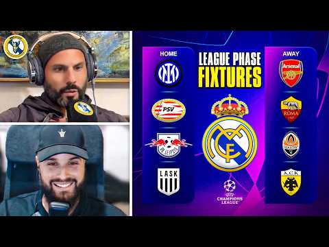 REACTION To Real Madrid's Champions League Draw