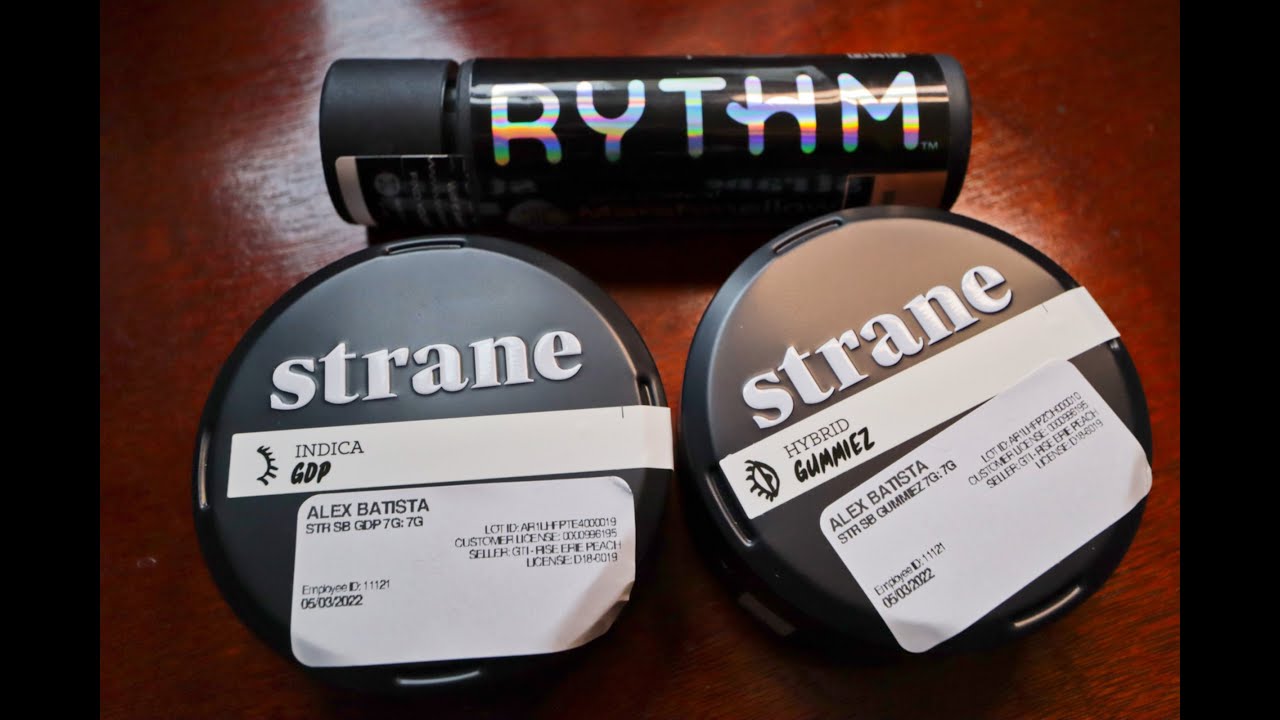 RYTHM ~ Marshmellow Gelato vape & STRANE 1/2 OZ flower