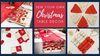 Sew your own Christmas table linen!