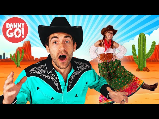 The Cowboy Dance! 🤠 /// Danny Go! Kids Brain Break Movement Songs class=