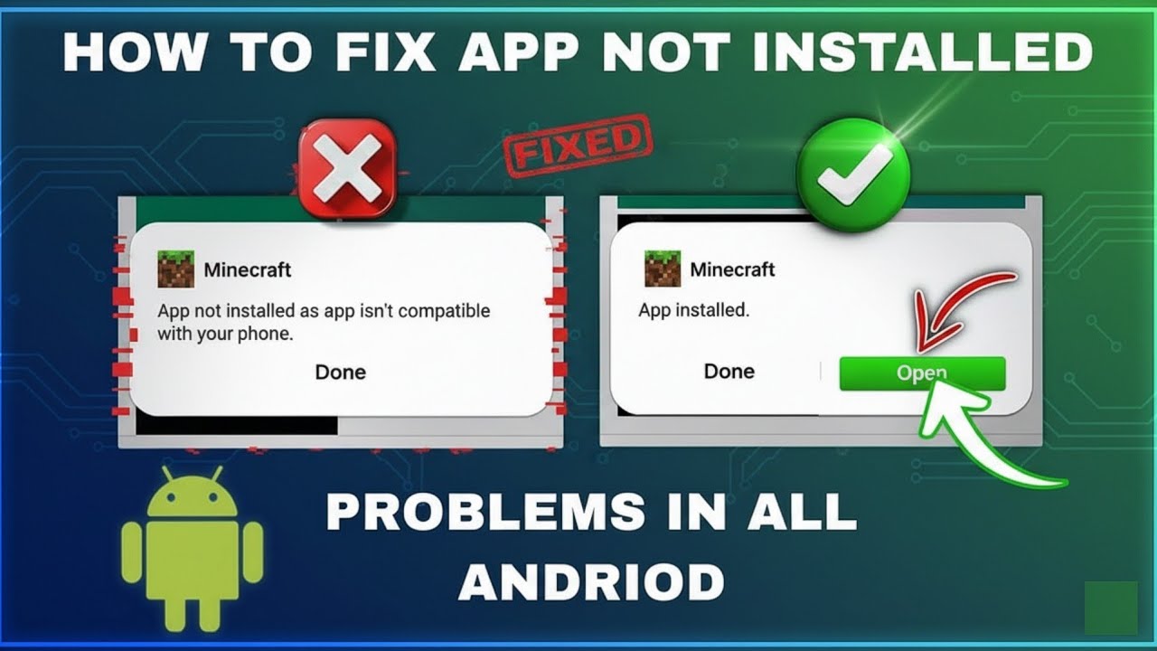 How To Fix 'App not installed as app isn't compatible with your phone ...