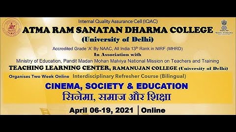 Cinema as pedagogical tool : Aesthetics, Emotions & Reflections (Lecture 49) by Dr. Malay Neerav